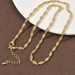 Настоящее золото 18K Латунные цепочки с микропаве из прозрачных кубических цирконий, стойки покрытие, долговечный, без кадмия и без свинца, реальный 18 k позолоченный, 16.54 дюйм (42 см)