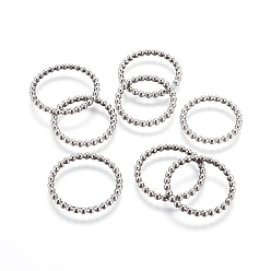 Stainless Steel Color Tarnish Resistant 201 Stainless Steel Linking Rings, Ring, Stainless Steel Color, 20x1.8mm, Inner Diameter: 16.5mm