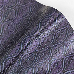 Темно-Фиолетовый Ткань из искусственной кожи с тиснением цветочного узора, для поделок из кожи, аксессуары для изготовления сумок, темно-фиолетовый, 30x135 см
