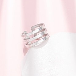 Нержавеющая Сталь Цвет 304 открытые кольца манжеты из нержавеющей стали, цвет нержавеющей стали, 10.5 мм, внутренний диаметр: 17.6 мм