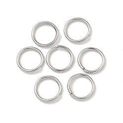 Нержавеющая Сталь Цвет Устойчивы к потускнению 304 открытые соединительные кольца из нержавеющей стали, цвет нержавеющей стали, 9x1 мм, 18 датчик, внутренний диаметр: 7 мм