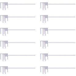 Clear Plastic Pump, Clear, 58mm, Tube: 49.5x2.5mm, Head: 13x12.5mm, 20pcs/baox