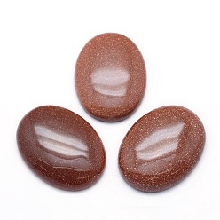 Goldstone Synthetic Goldstone Cabochons, Oval, 40x30x7.5~8mm