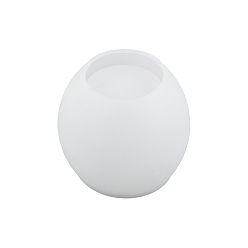 Белый Формы для держателей из пищевого силикона своими руками, формы для литья смолы, инструменты для производства глиняных ремесел, овальные, формы помады, белые, 82x73 мм