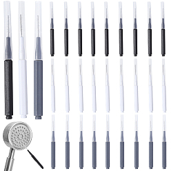 (52) Непрозрачная лаванда 30шт. 3 цветные пластиковые щетки для чистки, с головкой из нержавеющей стали, разноцветные, 58x4 мм, 10 шт / цвет