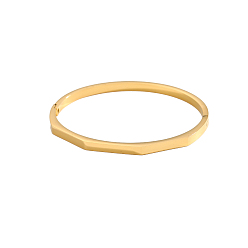 Настоящее золото 18K 304 браслеты из нержавеющей стали, ионное покрытие (ip), реальный 18 k позолоченный, внутренний диаметр: 2-1/4 дюйм (5.6 см)