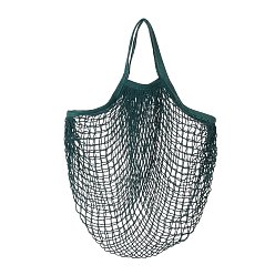 Темно-оливково-зеленый Портативные пакеты для продуктов из хлопковой сетки, многоразовая сетчатая сумка для покупок, темно-оливковый зеленый, 48.05 см, сумка: 38x36x1 см.