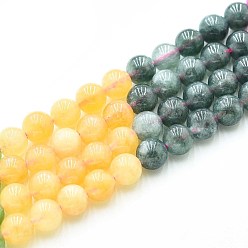 (52) Непрозрачная лаванда Природного кварца нитей бисера, окрашенные, круглые, имитация турмалина, разноцветные, 6~6.5 мм, отверстие : 0.9~1 мм, около 60~63 шт / нитка, 14.96~15.35 дюйм (38~39 см)
