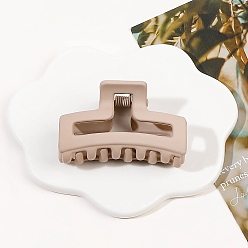 Розовый Прямоугольные матовые пластиковые заколки для волос в виде когтей, большие зажимы для густых и тонких волос, туманная роза, 30x45 мм