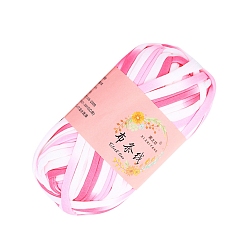 Ярко-Розовый Супермягкая полиэфирная пряжа, для ручного вязания толстой нити, ярко-розовый, 23 мм