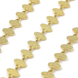 Настоящее золото 18K 304 цепи овальные из нержавеющей стали, несварные, с катушкой, долговечный, ионное покрытие (ip), реальный 18 k позолоченный, 6.5x7.5x0.6 мм, 10 м / рулон