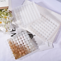 White Cup Mat Silicone Molds, Resin Casting Molds, For UV Resin, Epoxy Resin Craft Making, Square, White, 152x152x19mm