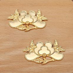 Золотой Сплав кабошонов, цветок, золотые, 50x30 мм, 20 шт / комплект