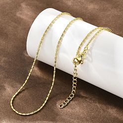 Настоящее золото 18K 1ММ латунные цепочки с текстурированной поверхностью в виде колонн, долговечный, стойки покрытие, без свинца и без кадмия, реальный 18 k позолоченный, 17.87 дюйм (45.4 см)
