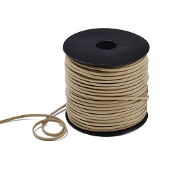 Tan Eco-Friendly Faux Suede Cord, Faux Suede Lace, Tan, 3.0x1.4mm, about 98.42 yards(90m)/roll