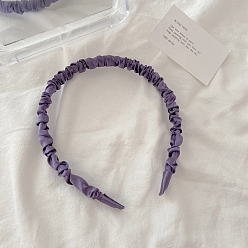 Средний Фиолетовый Резинки для волос из имитационной ткани, аксессуары для волос для женщин, средне фиолетовый, 150x130x10 мм