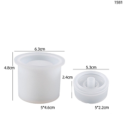 Белый Флакон для духов своими руками, пищевая силиконовая форма, формы для литья смолы, для уф-смолы, изготовление изделий из эпоксидной смолы, белые, 63x48 мм, Кубок: 53x24 мм