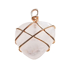 Хрусталь Природного кварца хрустальных подвесок, сердце прелести, 20 мм