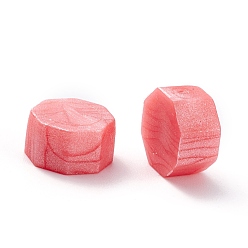 Salmon Sealing Wax Particles, for Retro Seal Stamp, Octagon, Salmon, 0.85x0.85x0.5cm about 1550pcs/500g