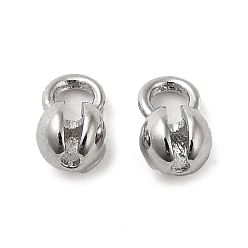 Платинированный Латунной шариковой советы, Калотте заканчивается, без кадмия, без никеля и без свинца, Реальная платина, 6x4x3.5 мм, отверстие : 1.3 мм