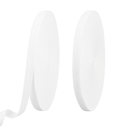 Белый Хлопчатобумажные ленты из твила, елочка ленты, для украшения дома, упаковка подарков и декоративных поделок, белые, 1/2" (12 мм)