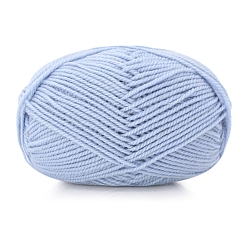 Светло-Голубой Пряжа для вязания из шелка и шерсти, для одежды шарфы свитера шали шапки, Небесно-голубой, 0.5~1.2 мм, около 102.80 ярдов (94 м) / моток