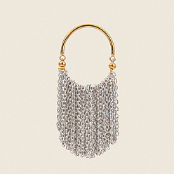 Золотой & Цвет Нержавеющей Стали 304 женские кольца-кисточки из нержавеющей стали, золотые и нержавеющая сталь цвет, внутренний диаметр: 17.2 мм