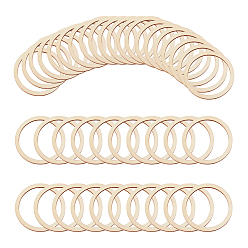 Античный Белый Незаконченные деревянные соединительные кольца, деревянные украшения, круглые кольца, старинный белый, 60x2.5 мм, внутренний диаметр: 50 мм