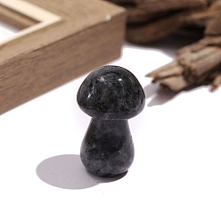 Лабрадорита Натуральные лабрадоритовые дисплеи, украшения для дома, гриб, 22x36 мм