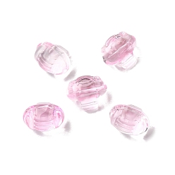 Бледно-Розовый Стеклянные бусины, гриб, розовый жемчуг, 14.5x17x12 мм, отверстие : 1.2 мм