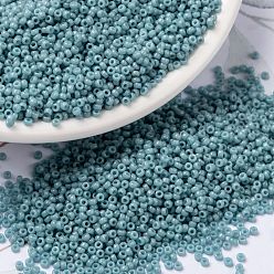 (RR4479) Дуракоат Окрашенный Непрозрачный Муди Синий Миюки круглые бусины рокайль, японский бисер, (rr 4479) крашеный дюракоут непрозрачный угрюмый синий, 15/0, 1.5 мм, Отверстие : 0.7 мм , около 27777 шт / 50 г