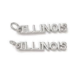 Настоящее золото 18K Латунные подвески, словесные чары, долговечный, стойки покрытие, без свинца и без кадмия, с целью перехода в кольце, реальный 18 k позолоченный, 3.5x21.5x1.5 мм, отверстие : 3 мм