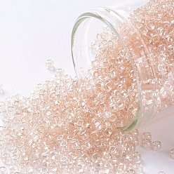 (630) Light Rosaline Transparent Тохо 11/0 круглые бусины, японский бисер, (630) светло-розалиновый прозрачный, 2.2 мм, отверстие : 0.8 мм, Около 1110 шт / 10 г