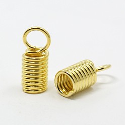 Золотой Конца жилы железные, золотые, 10x4.5 мм, отверстие : 3.5 мм, внутренний диаметр: 3.5 мм