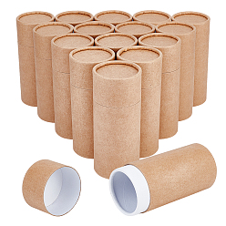 Светло-хаки 20 шт. картонные подарочные коробки, колонка, светлый хаки, 13.6x5.75 см, Внутренний диаметр: 4.9 cm