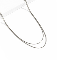 Платина Латунная двухслойная змеиная цепь поясные цепи для тела, платина, 650 мм