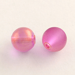 Орхидея Стеклянные круглые бусины, лакированные и окрашенные, сиреневые, 4 мм, отверстие : 1.1~1.3 мм, около 200 шт / нитка, 31.4 дюйм