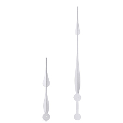 Белый Дым Алюминиевый часовой указатель с длинным валом, стрелки часов для замены часов, серый, 215~385x26 мм, 2 шт / комплект