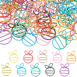 (52) Непрозрачная лаванда 100 шт 10 цвета железные скрепки, оранжевые, разноцветные, 39x31x2.5 мм, 10 шт / цвет