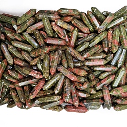 Унакит Натуральные лечебные камни унакит, камень в форме пули с двойными концами, для балансировки рейки, 32x8 мм