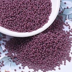 (RR4468) Дуракоат Окрашенная Непрозрачная Панси Миюки круглые бусины рокайль, японский бисер, (rr 4468) непрозрачная анютина глазка, окрашенная в дюракоат, 11/0, 2x1.3 мм, Отверстие: 0.8 мм, о 1100 шт / бутылка, 10 г / бутылка