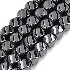 Non-magnetic Hematite Synthetic Non-magnetic Hematite Beads Strands, Twist, Grade 5A, 8x8x8mm, Hole: 1mm, about 51pcs/strand, 16.14''(41cm)