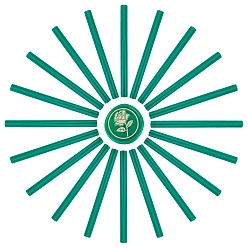 чирок Сургучные палочки, для ретро старинные сургучной печати, зелено-синие, 135x11 мм