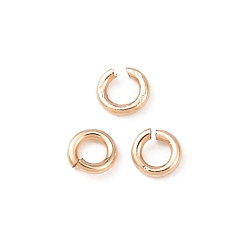 Real 14K Gold Filled 1/20 14k открытые соединительные кольца с золотым покрытием, круглый отрезок, покрытый желтым золотом, real 14 k золото заполнено, 24 датчик, 2.3x0.5 мм, внутренний диаметр: 1.2 мм
