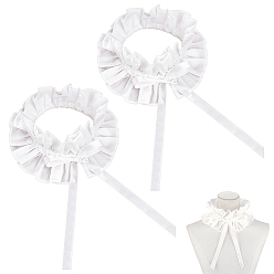 Белый Воротник из поликоттона, отделка декольте, аксессуары для одежды diy, белые, 1210 мм