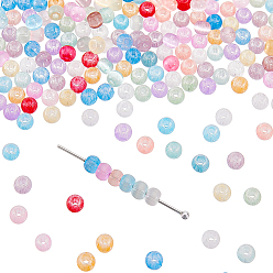 Color mezclado 1800 Uds cuentas de semillas de vidrio, ojo imitación gato, rondo, color mezclado, 4x3~3.5 mm, agujero: 1.2~1.5 mm