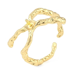 Настоящее золото 18K Настройки кольца пальца латуни, за половину пробурено бисера, реальный 18 k позолоченный, 12 мм, регулируемый, штифты : 1 мм