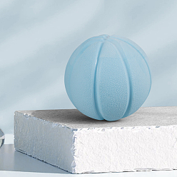 Небесно-голубой Tpr резиновая собака iq угощение мини-баскетбол, интерактивный дозатор корма для животных, собака жует игрушечный мячик, голубой, 8 мм