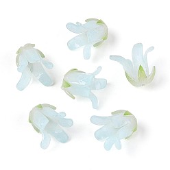 Светло-голубой Термоусадочные акриловые колпачки, колокольчик, светло-голубой, 16~17.5x17~20x17~20 мм, отверстие : 1.2~1.6 мм