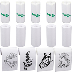 Белый 2 наборы 2 стили рулон бумаги для прямой термопечати, бумага для печати, белые, 52~55 мм, 1 набор / стиль